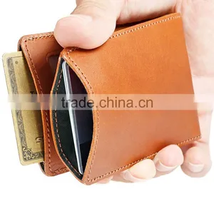 RFID Front Pocket Wallet Minimalist Wallet Slim Genuine Leather Card Holder thumbnail-3