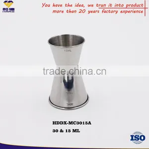 0.5 oz / 1 oz Stainless Steel Jiggers Measurements thumbnail-1