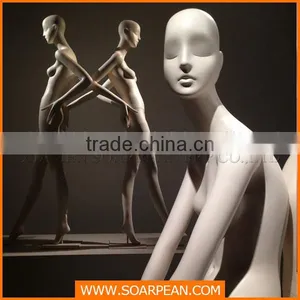 Custom Lovely Fiberglass Sexy Lifelike Female Mannequin With Wig thumbnail-2
