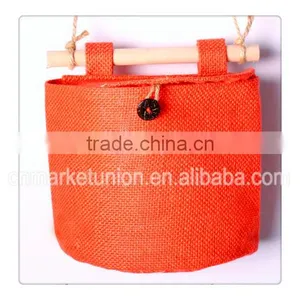 Zakka Fabric Incorporating Multi - Functional Sundries Organizer Color Water Proof Storage Bag Hanging Jewelry thumbnail-3