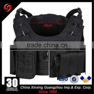 600D Ruggedized Oxford Space Mesh Velclor Men Outdoor Adjustable Size Security Molle Army Tactical Vest thumbnail-3