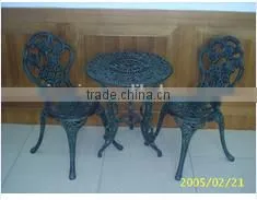 Cast Iron/aluminum Garden Table and Chairs thumbnail-1