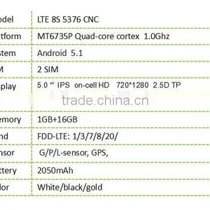 LTE8S5376 5.0" High End Cheap Mobile Phone Wholesale thumbnail-2