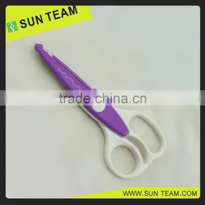2016 NEW Wholesale Colorful Zig Zag Shaped Craft Scissor thumbnail-1