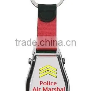 Custom Logo Mini Aircraft Buckle Seatbelt Keychain fo Police Air Marshal thumbnail-1