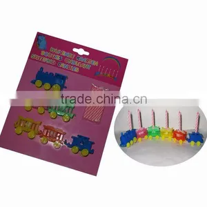 6pcs MINI TRAIN W/6pcs CANDLE thumbnail-1