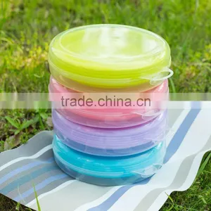2017 Clear PP Plastic Round Shape Plates Set for Picnic thumbnail-3