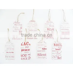 Chirstmas Red Sign White Wooden Wall Plaque With Sayings thumbnail-1
