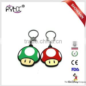 Silicone Loop Keychain Keyring With Stainless Steel Ring thumbnail-3