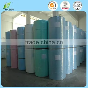 1.6meter Width of the Jumbo Spunlace Nonwoven Cloth in Roll thumbnail-1