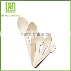 Custom Printing Logo Disposable Wooden Chip Forks thumbnail-3