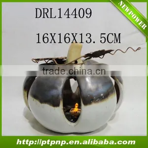 Hot Ceramic Outdoor Pumpkin Home and Garden Decoration With Battery thumbnail-1