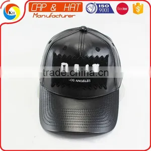 Fashion Embroidery Patch PU Leather Fbric Baseball Caps And Hats thumbnail-1