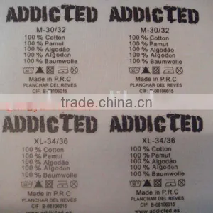 0.005USD/PC Eco-friendly Heat Transfer Tagless Label thumbnail-1