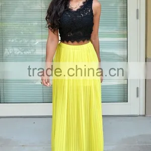 Fashion Sexy Women's Summer Sleeveless Lace Crop Tops thumbnail-6