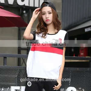 2016 Hot Sale Summer Casual Women t Shirt Custom Fashion Printing t Shirt for Women thumbnail-3