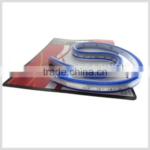 Kearing Durable Plastic Flexible Curve Ruler 40cm & 16'' for Fashion Design Line Drawing # KF-40 thumbnail-3