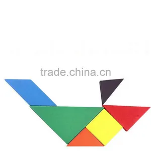 Wooden Tangram Toy Wooden Seven-piece Puzzle Toys, Wooden Classic Toys thumbnail-3