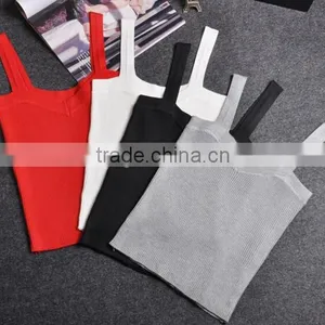 Top Pullover Sexy Skin-friendly Women's Vest 100% Cotton thumbnail-1