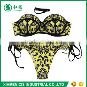 2017 Latest Design Hot Sexy Swimwear Women Printed Bikini thumbnail-2