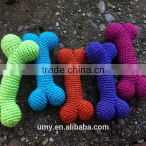 Handmade Bone Dog Toy Crochet Toy For Pet thumbnail-2