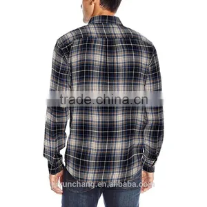 Men's Fashion Style Flannel Shirts Wholesale From OEM Garments Factory thumbnail-4