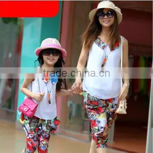 Summer Mother and Daughter Family Clothing Fitted,fashion Children Clothes thumbnail-1