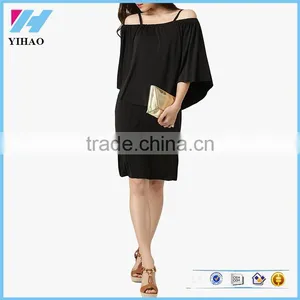 Latest Korean Fashion Trends Wholesale Black Bodycon Mini Dresses For Women Elegant thumbnail-1