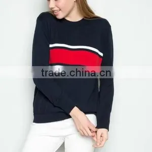 Runwaylover 140 Ladies 2017 Autumn Round Neck Knitted Stripe T-Shirt thumbnail-4