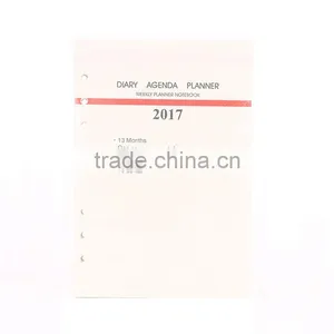 2017 A5 Beige Woodfree Paper Inner Page 6 Holes Replaceable Internal Page Filler Papers thumbnail-3