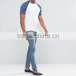 T-Shirt With Contrast Raglan Sleeves thumbnail-1