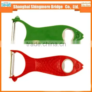 China Hot Sales Stainless Steel Fruit Peeler and Bottle Opener in Low Price thumbnail-3