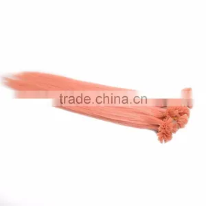 Indian Hair Flat Tip Extension, Pre-bonded Hair Extension, thumbnail-4