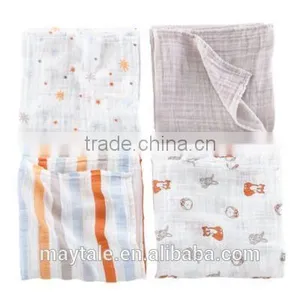 47"x47" Prewashed Muslin Swaddle Blanket of Aden Anais Quality thumbnail-1