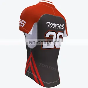 New Design Blank Sublimation Wholesale Women Rugby Jerseys thumbnail-3