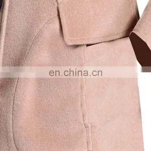 2017 The Latest Korean Deign Women Winter Coat With 100% Wool thumbnail-5