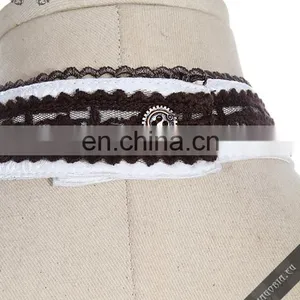 Steampunk Jabot-collar With Laces and Gear Accessories thumbnail-3
