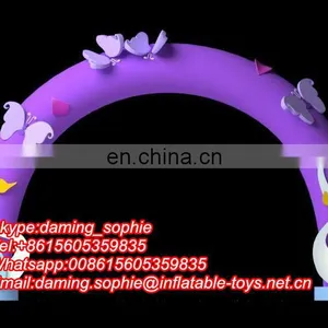 2016 Hot Popular Inflatable Pink Arch With Swan for Wedding Party Events Decoration thumbnail-1