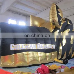 Inflatable Animal Tunnel, Inflatable Tiger-head Tunnel Games for Sale thumbnail-3