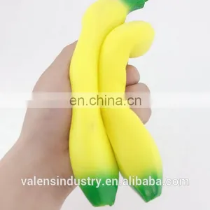 Wholesale Custom Anti Stress Soft PU Japan Squishy Kawaii Slow Rising Fruit Banana Foam Toys Supplier thumbnail-2
