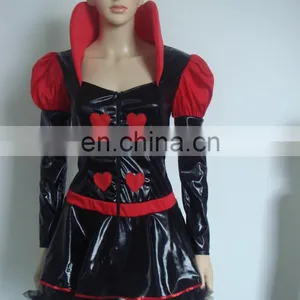 Halloween Party Adult Fancy Dress Red Queen of Hearts Costume WC-0011 thumbnail-1