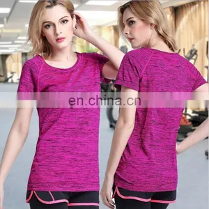 Quick-drying Sport Short Sleeves Breathable Colorful T-shirt Fitness & Yoga Wear thumbnail-2