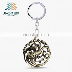 Game of Thrones Keychain House Stark Key Chain Song Of Ice And Fire Key Rings Holder Souvenir For Gift Chaveiro Men Jewelry thumbnail-5