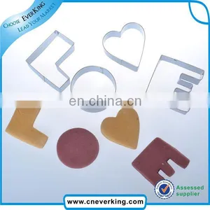 Christmas Decoration Supplies Color Love Shape Coated Cookie Cutter thumbnail-2