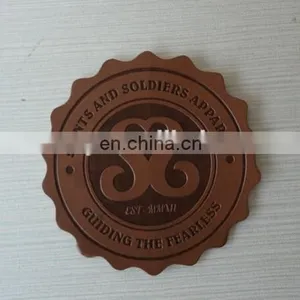Leather Logo Patch Embossing Stamp in Garment Label thumbnail-3