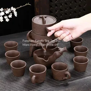 Full Automatic Purple Sand Stone Grinding Kungfu Tea Ware. thumbnail-2