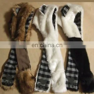 Lion and Panda Fur Animal Hat thumbnail-1