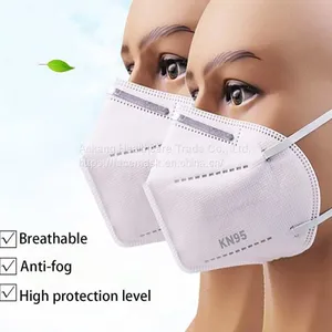 KN95 Labor Protection Mask Disposable Anti Dust Pollution PM2.5 Industrial Dust and Particle Mask 20/boxe thumbnail-1