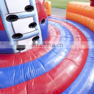 Firefighter Themed Inflatable Climbing Walls Rock Climb Tower Game For Events thumbnail-5