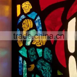 Stained Church Figures Window Glass for Interior or Exterior Decoration thumbnail-2